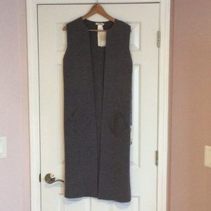 Cocogio Long Knitted Cardigan Vest Size S/M